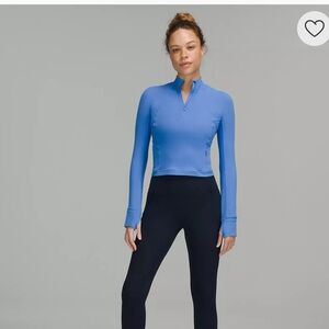 Lululemon It's Rulu Cropped Half Zip